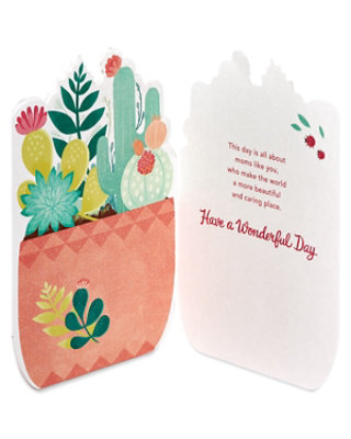 American Greetings Potted Succulent Mother’s Day Card - Each - Image 3