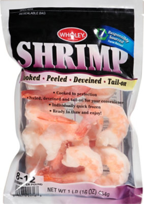 Shrimp 8/12 Cooked P&d Tail On - Each - Image 2