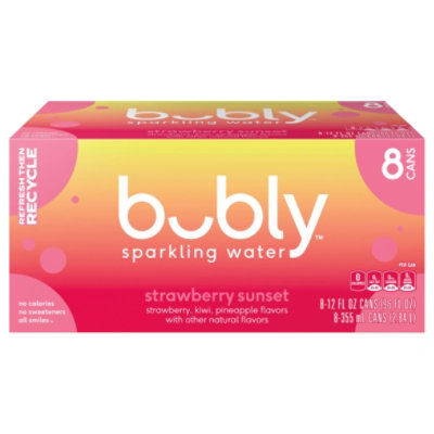 Bubly Strawberry Sunset - 8-12 Fl. Oz. - Image 3