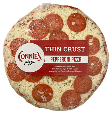 Connies Pizza Thin Crust Pizza Pepperoni 10 Inch - 16.15 Oz - Image 1