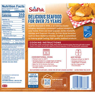 Seapak Cod Beer Battered - 0.625 Oz. - Image 5