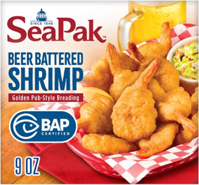 Seapak Shrimp Beer Battered - 9 Oz - Image 2