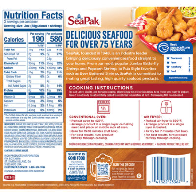 Seapak Shrimp Beer Battered - 9 Oz - Image 4