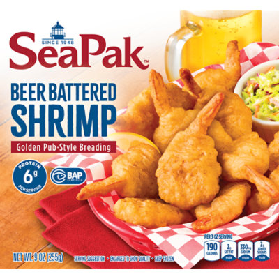 Seapak Shrimp Beer Battered - 9 Oz - Image 6