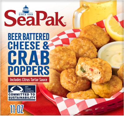 Seapak Crab Poppers Beer Battered Cheese - 0.688 Oz - Image 2