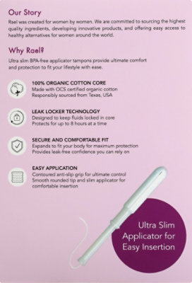 Rael Tampons Cotton Super 16 Count - Image 3