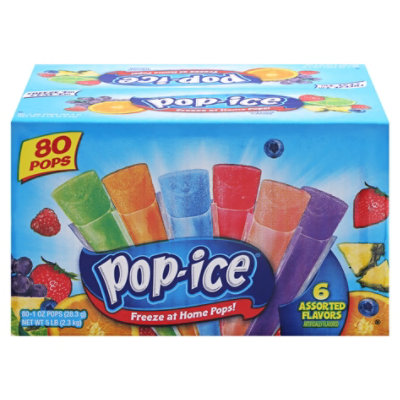 Pop Ice Assorted Flavor Freezer Bars - 80-1 Oz - Image 3