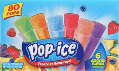 Pop Ice Assorted Flavor Freezer Bars - 80-1 Oz - Image 6