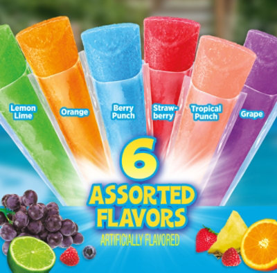 Pop Ice Assorted Flavor Freezer Bars - 80-1 Oz - Image 2