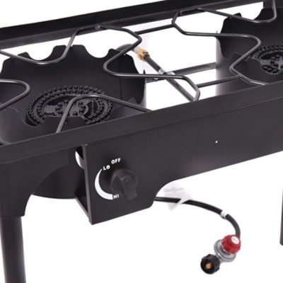 Hooya Imp.& Exp.  - 150000 BTU Double Burner Outdoor Stove BBQ Grill - Image 2