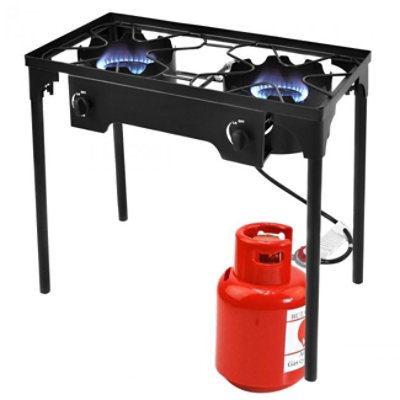 Hooya Imp.& Exp.  - 150000 BTU Double Burner Outdoor Stove BBQ Grill - Image 1