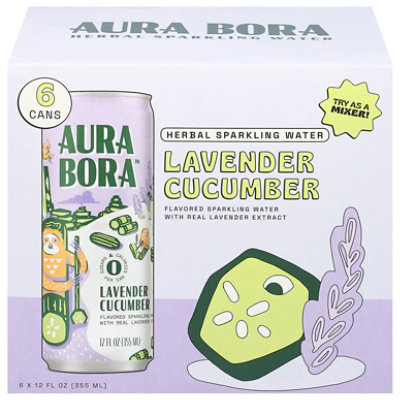 Aura Bora Sparkling Water Lavender Cucumber - 72 Fl. Oz. - Image 3