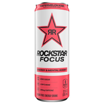 Rockstar Focus Watermelon Kiwi - 12 Fl. Oz. - Image 1