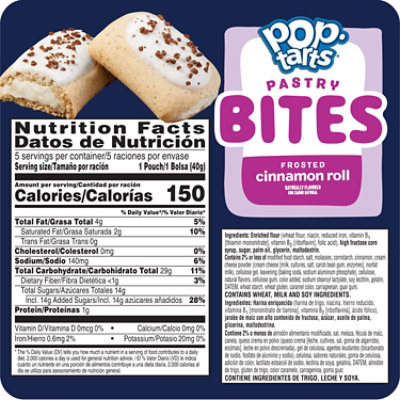Pop-Tarts Bites Baked Pastry Bites Frosted Cinnamon Roll - Image 8