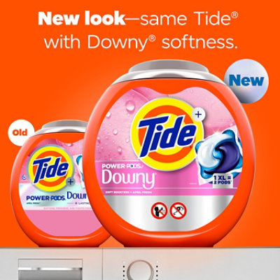 Tide Power Pods Laundry Detergent With Downy Soft Boosters April Fresh - 45 Count - Image 2