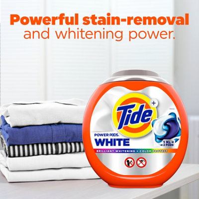 Tide Power Pods Laundry Detergent Plus Ultra Oxi White Original Scent - 45 Count - Image 7