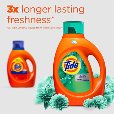 Tide Plus He Turbo Clean Febreze Botanical Rain Liquid Detergent - 84 Fl. Oz. - Image 3