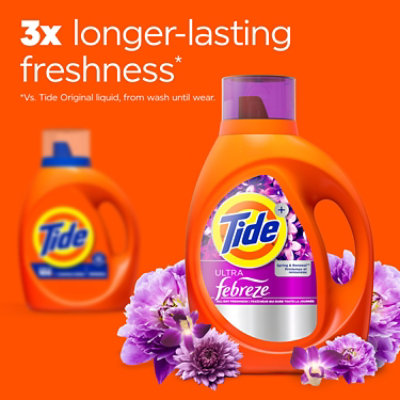 Tide He Plus Febreze Liquid Detergent Spring And Renewal - 84 Fl. Oz. - Image 4