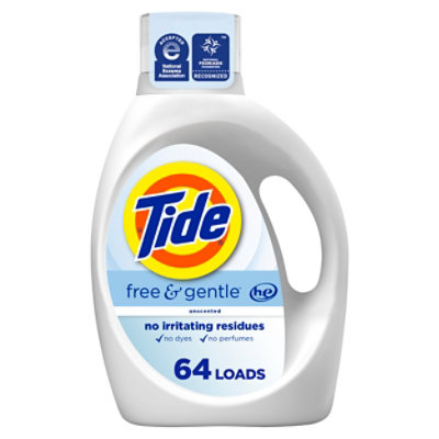 Tide He Liquid Detergent Free And Gentle - 84 Fl. Oz. - Image 1