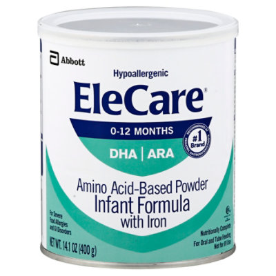 Elecare For Infants Unflavored Powder With Dha Ara - 14.1 Oz - Image 1