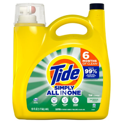 Tide Simply All In One Liquid Detergent Daybreak Fresh - 151 Fl. Oz. - Image 1