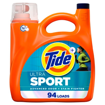 Tide He Plus Febreze Sport Odor Defense Liquid Detergent Active Fresh - 132 Fl. Oz. - Image 1