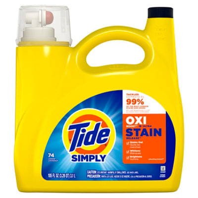 Tide Smply Liquid Detergent With Oxi Boost Ultra Stain Release Refreshng Breeze -105 Fl. Oz. - Image 6