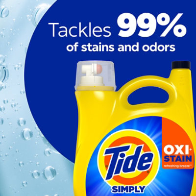 Tide Smply Liquid Detergent With Oxi Boost Ultra Stain Release Refreshng Breeze -105 Fl. Oz. - Image 3