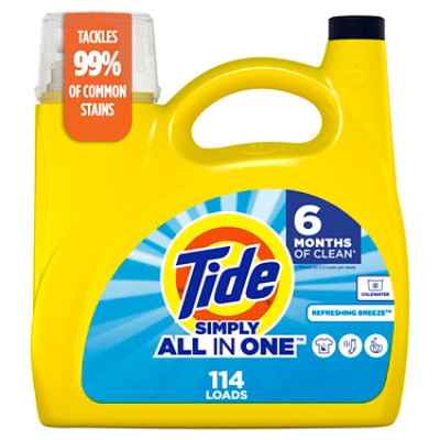 Tide Simply All In One Liquid Detergent Refreshing Breeze - 151 Fl. Oz. - Image 1