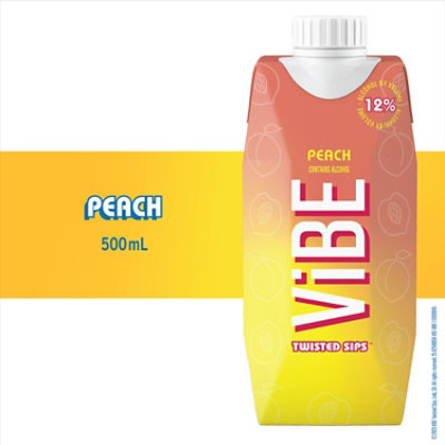 Vibe By Vendange Peach Tetra Wine - 500 Ml - Image 2