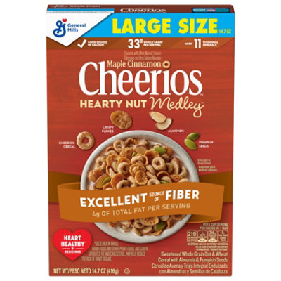 Hearty Nut Medley Maple Cin Cheerios Ls - 14.7 Oz - Image 1