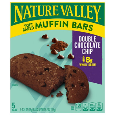 Nature Valley Double Chocolate Chip Soft Baked Muffin Bar 5ct - 5-1.24O - Image 3