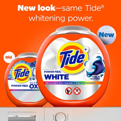 Tide Power Pods Laundry Detergent Plus Ultra Oxi White Original Scent - 25 Count - Image 2