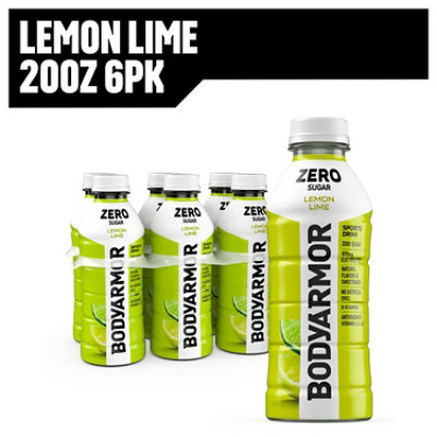 BODYARMOR Zero Sugar Lemon Lime Bottles - 6-20 Fl. Oz. - Image 1
