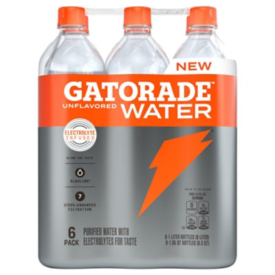 Gatorade Purified Water - 6-1 Liter - Image 3