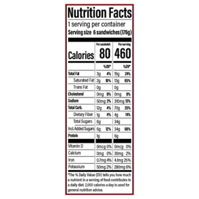 Chloes Cookie Sandwiches Vanilla Mini - 7.5 Fl. Oz. - Image 4