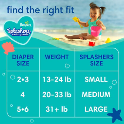 Pampers Splashers Swim Diapers Size L 17 - 17 Count - Image 7