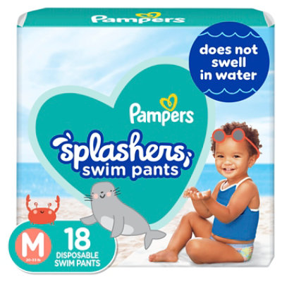 Pampers Splashers Swim Diapers Size M - 18 Count - Image 1