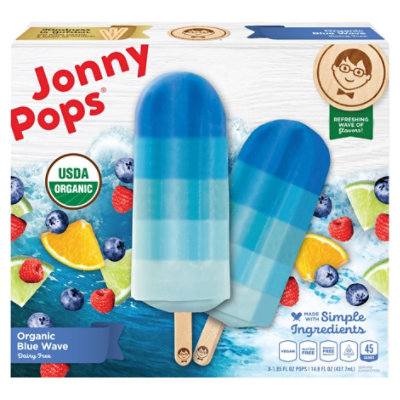 Jonnypops Popsicle Blue Wave Organic - 14.8 Oz - Image 3