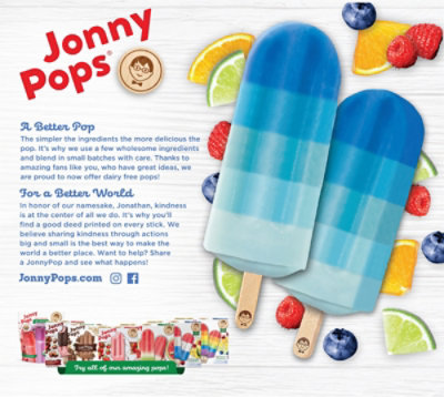 Jonnypops Popsicle Blue Wave Organic - 14.8 Oz - Image 6