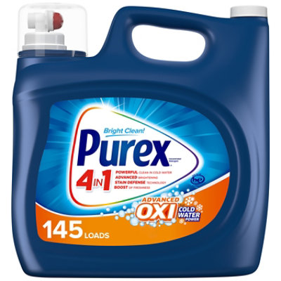 Purex Liquid Detergent 4 in 1 Advanced Oxi Plus Cold Water Power - 218 Fl. Oz. - Image 1