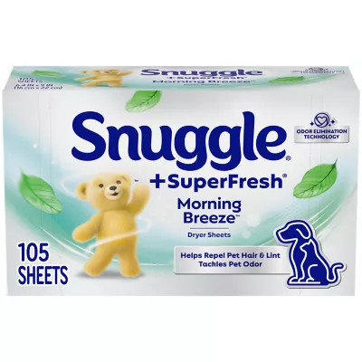 Snuggle Dryer Sheets 5 In 1 Super Fresh Original - 105 Count - Image 1