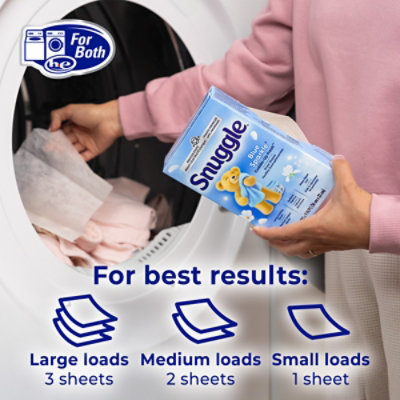 Snuggle Dryer Sheets Blue Sparkle - 120 Count - Image 7