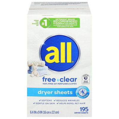 All Dryer Sheets Free Clear