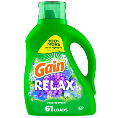 Gain Relax Liquid Laundry Detergent Dewdrop Dreams - 88 Fl. Oz. - Image 1