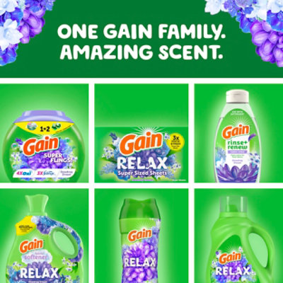 Gain Relax Liquid Laundry Detergent Dewdrop Dreams - 88 Fl. Oz. - Image 3