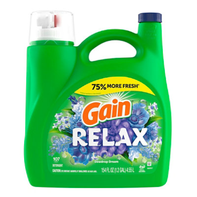 Gain Relax Liquid Laundry Detergent Dewdrop Dreams - 154 Fl. Oz. - Image 8