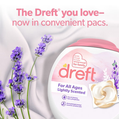 Dreft Laundry Detergent Pacs For All Ages Lightly Scented - 25 Count - Image 3