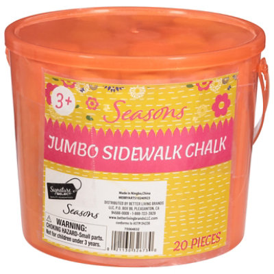 Signature SELECT Seasons Jumbo Sidewalk Chalk 20 Count - Each - Image 2