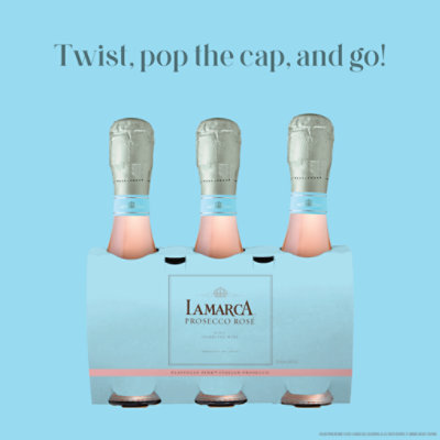 Lamarca Prosecco Rose 3 pk Wine - 3.187 Ml - Image 3